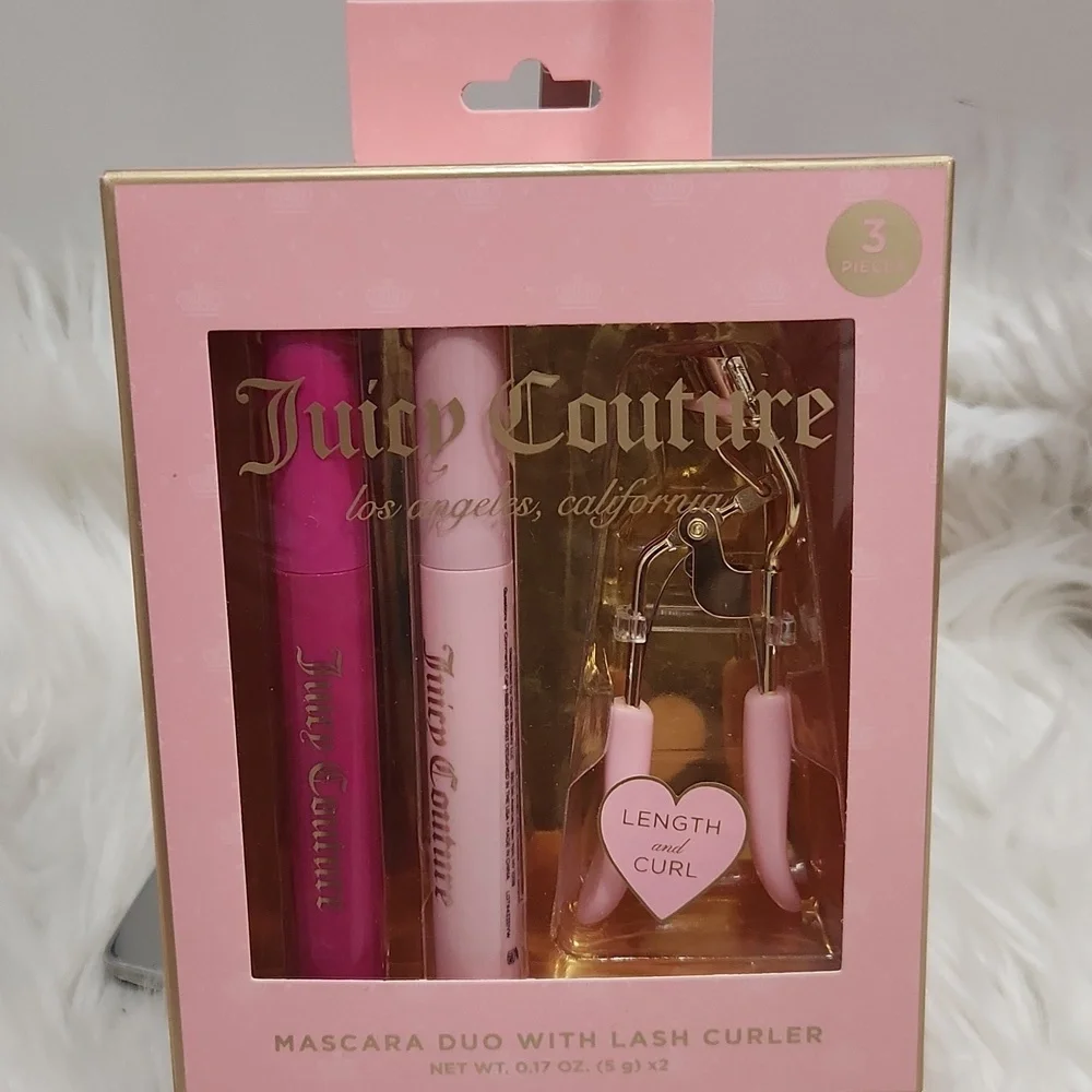 🩷🔹️Juicy Couture Mascara Duo And Lash Curler Intense Volume Luscious Lashes